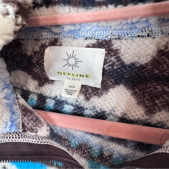 Offline by Aerie | medium quarter zip Sherpa pullover - Picture 2 of 3